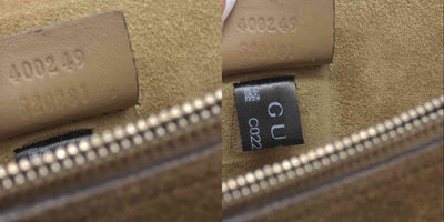 $3350 GUCCI GG Supreme Monogram Suede Small Dionysus Shoulder Bag Beige Ebony Taupe