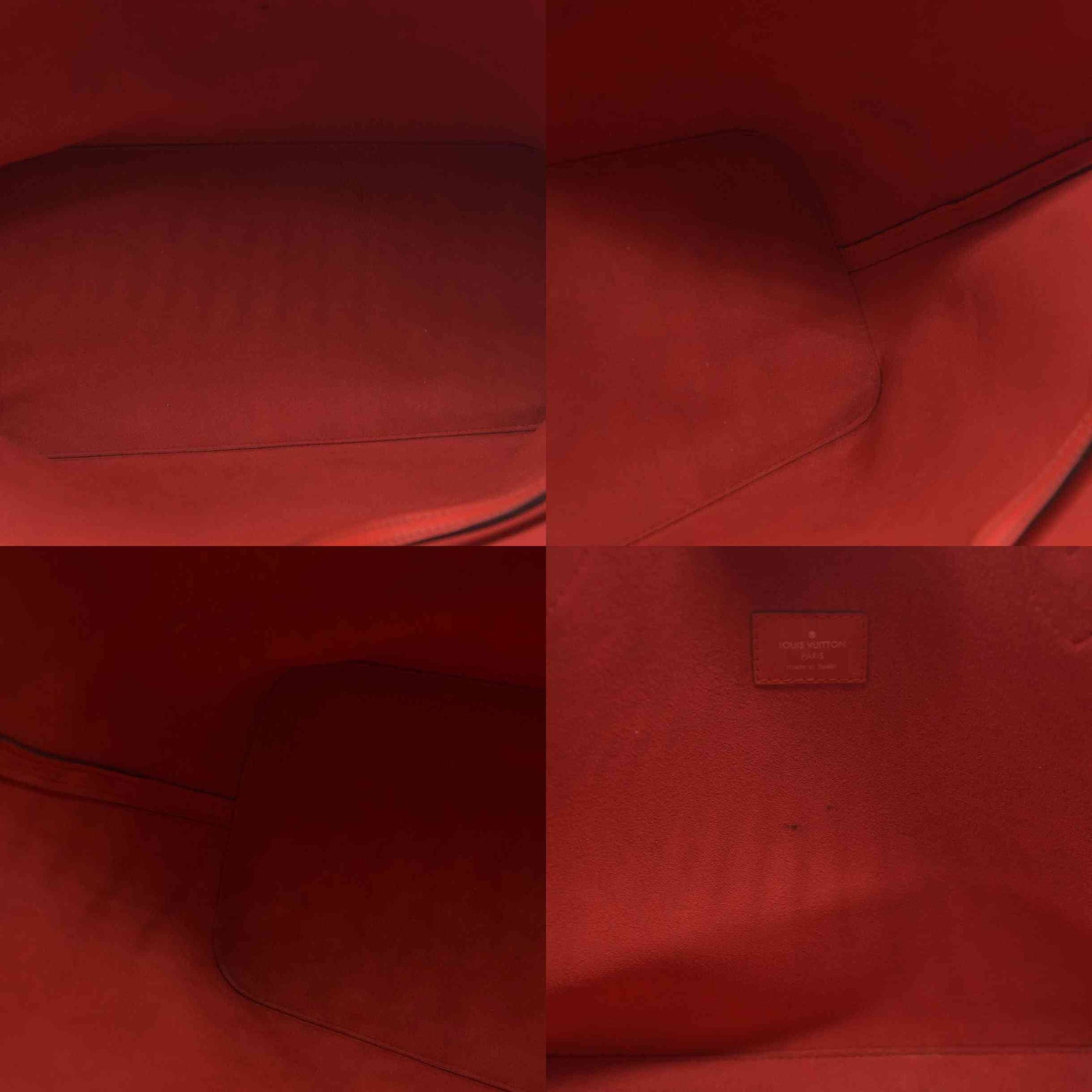 $2640 AUCTION Louis Vuitton  Epi Neverfull MM Coquelicot