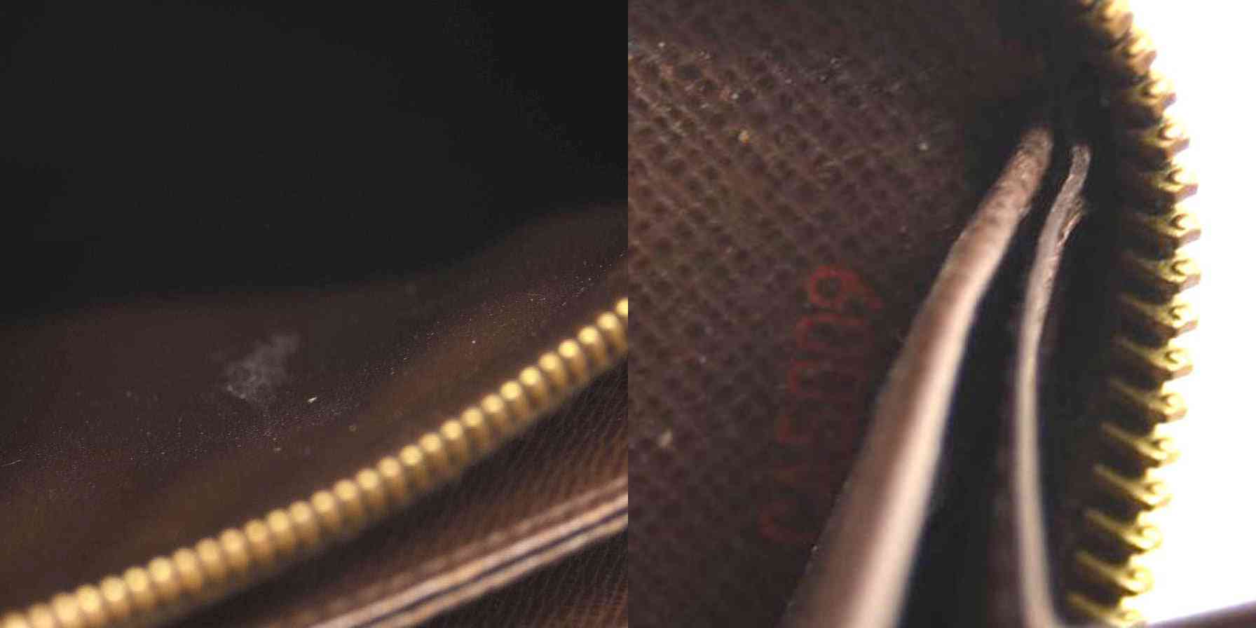 $965 2009 LOUIS VUITTON Damier Ebene Zippy Wallet CA0059 CONSIGNMENT