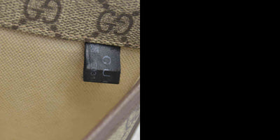 $1200 Gucci GG Supreme Monogram Neo Vintage Web Belt Bag Brown CONSIGNMENT