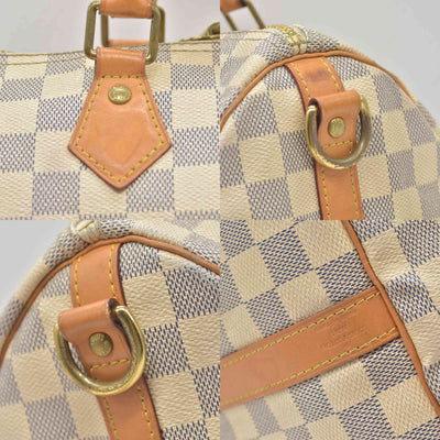 $1980 2015 Louis Vuitton Damier Azur Speedy Bandouliere 30 SP1105