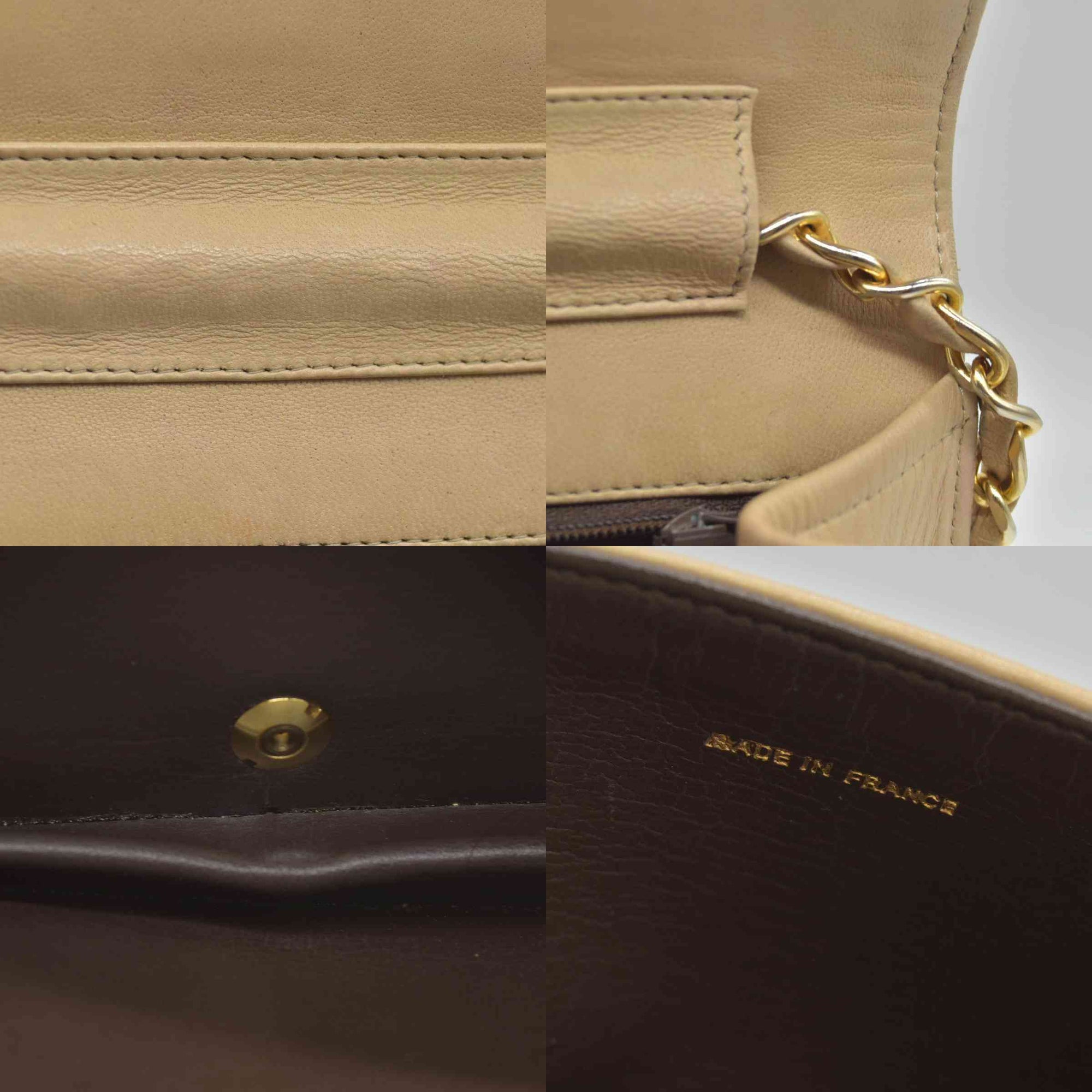 $3350 Chanel Timeless Classic Quilted Single Flap with 24K GHW Beige 10019185