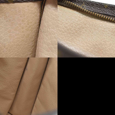 Louis Vuitton Monogram Poche Toilette 26 Cosmetics Pouch Purse Brown 882TH