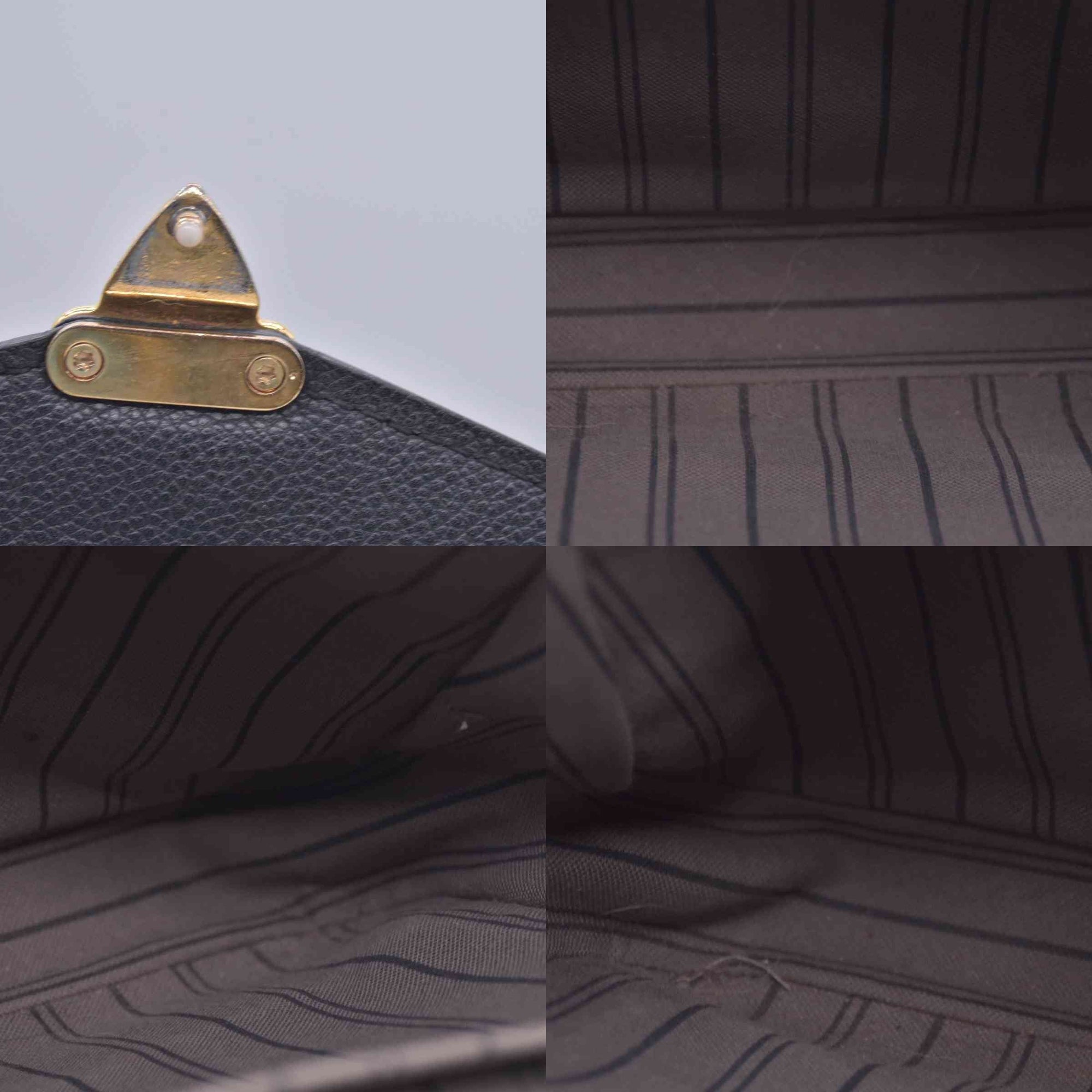 $3100 Louis Vuitton Empreinte Pochette Metis Black RFID 10021105