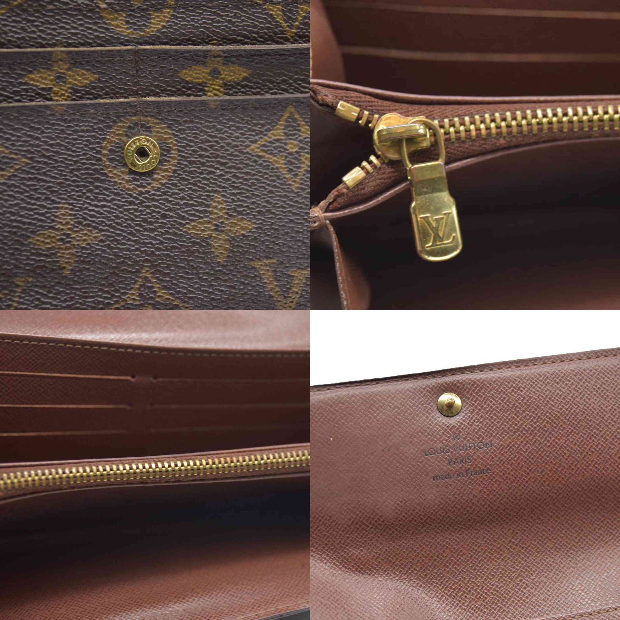 AUCTION $725 Louis Vuitton Monogram Sarah Wallet MI0096