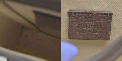 $1200 Gucci Horsebit 1955 Jumbo GG Mini Crossbody Bag Beige CONSIGNMENT
