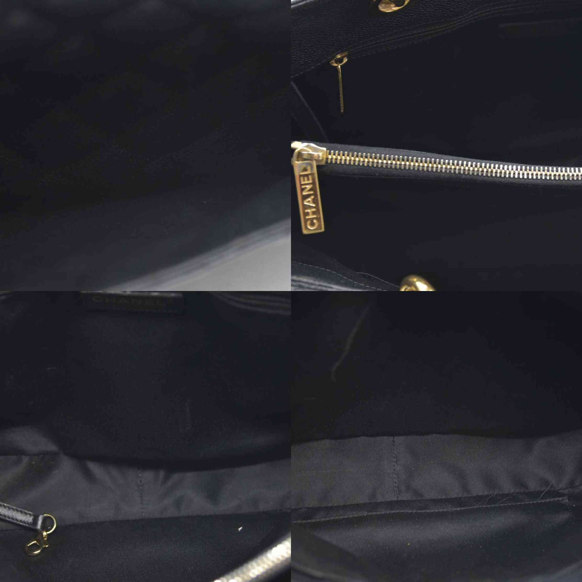 $2900 Chanel  Caviar Quilted Grand Shopping Tote GST Black CONSIGNMENT