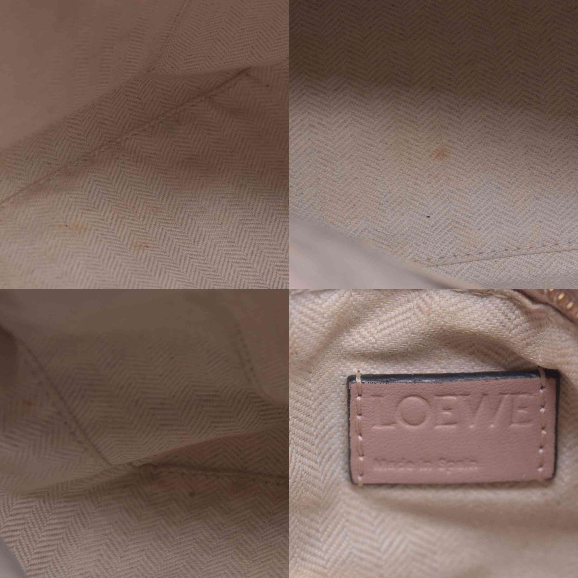 $3850 Loewe Calfskin Suede Small Puzzle Bag Blush 10020620