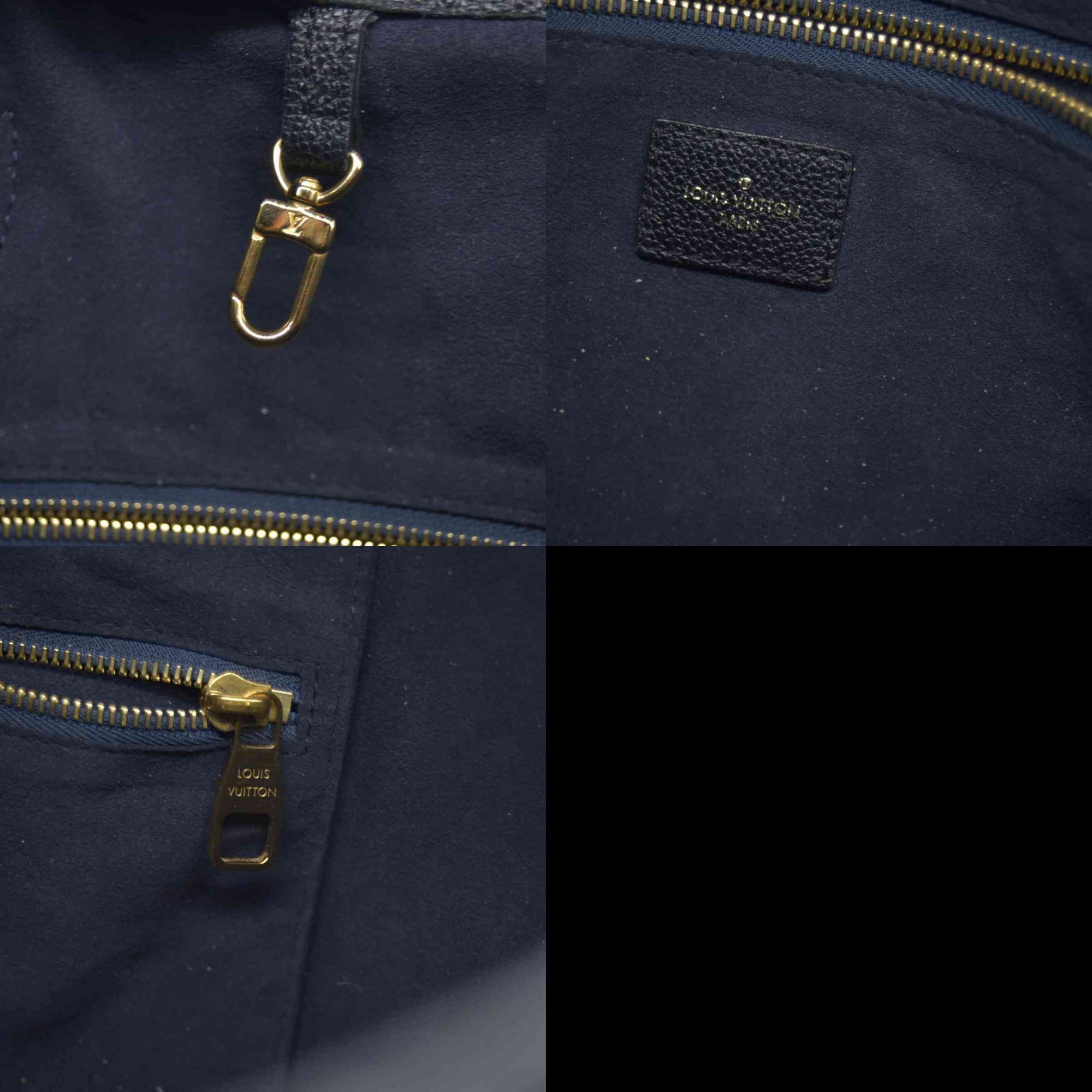 $3050 RFID Louis Vuitton Empreinte Monogram Giant Neverfull MM Black