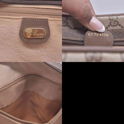 $800 Gucci Vintage GG Supreme Boston Satchel Top Handle Bag CONSIGNMENT 10020769