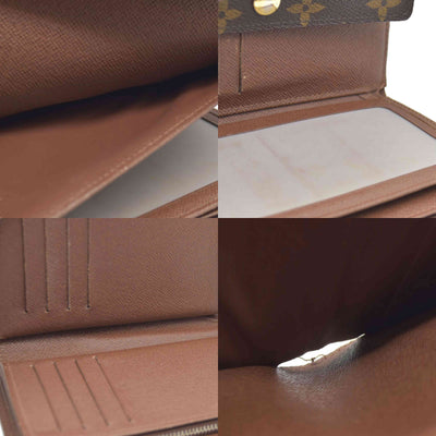 $610 LOUIS VUITTON Monogram Alexandra Trifold Wallet CA0112