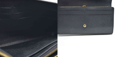 $950 Louis Vuitton  Empreinte Sarah Wallet NM Black 2017 CA1167