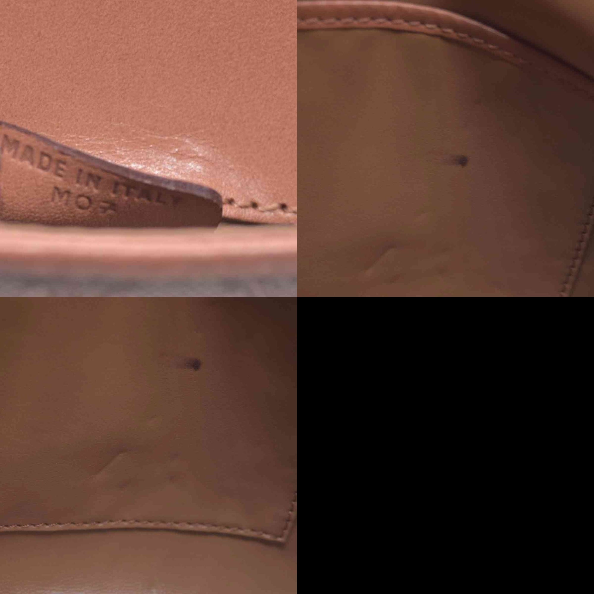 CELINE Macadam Coated Canvas Flap Clutch Shoulder Bag Tan CONSIGNMENT 10021233