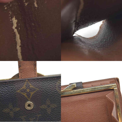 $720 Louis Vuitton LV Monogram French Purse MI1919