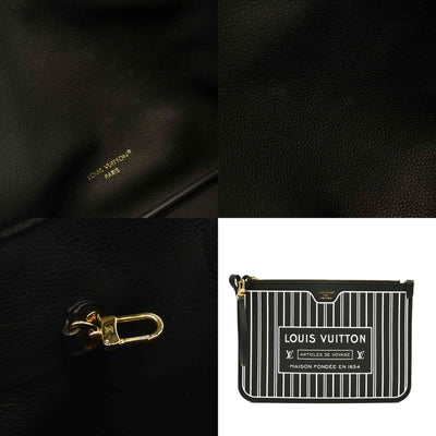 Louis Vuitton Monogram Calfskin Neo Neverfull Inside Out MM Black