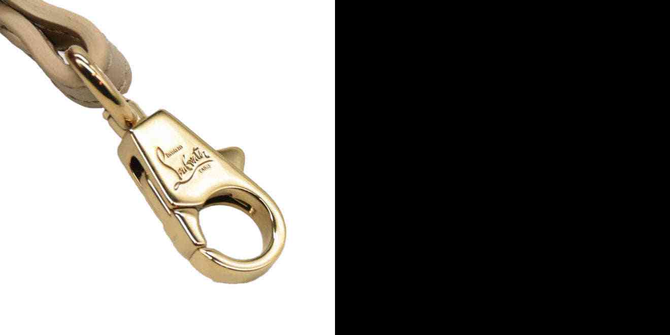 Christian Louboutin Women's Natural Medium Paloma Studded Leather Satchel