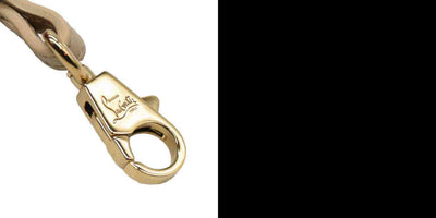 Christian Louboutin Women's Natural Medium Paloma Studded Leather Satchel