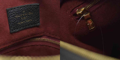 $3100 Louis Vuitton  Empreinte Monogram Giant Speedy Bandouliere 25 Black Beige