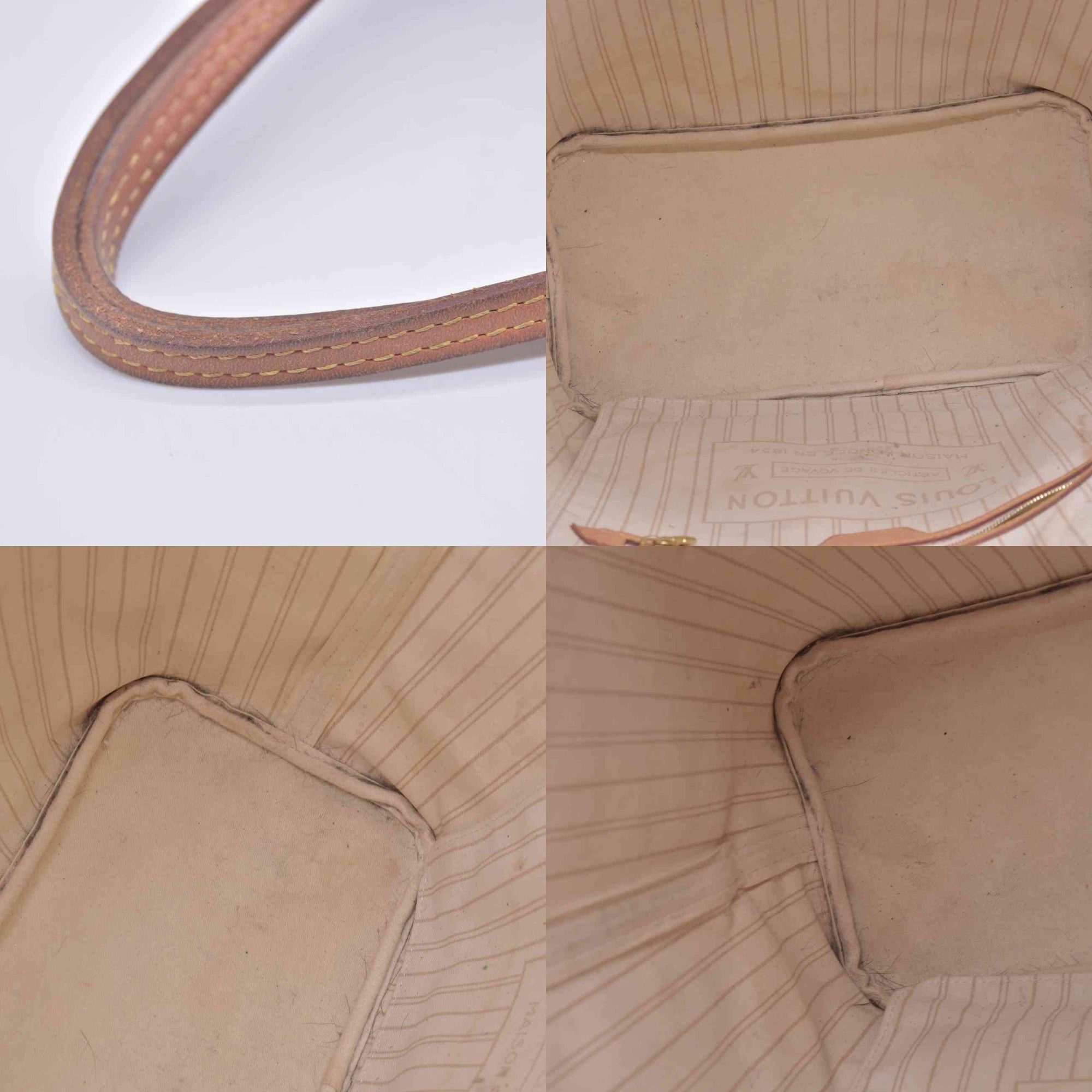 $2240 2018 Louis Vuitton Damier Azur Neverfull MM with Pouch SD1118 10021110