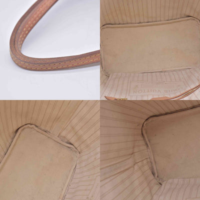 $2240 2018 Louis Vuitton Damier Azur Neverfull MM with Pouch SD1118 10021110