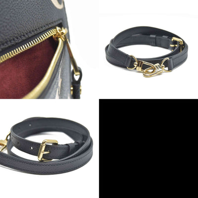 $3150 Louis Vuitton Empreinte Monogram Giant Pochette Metis Black Beige Bicolor CONSIGNMENT