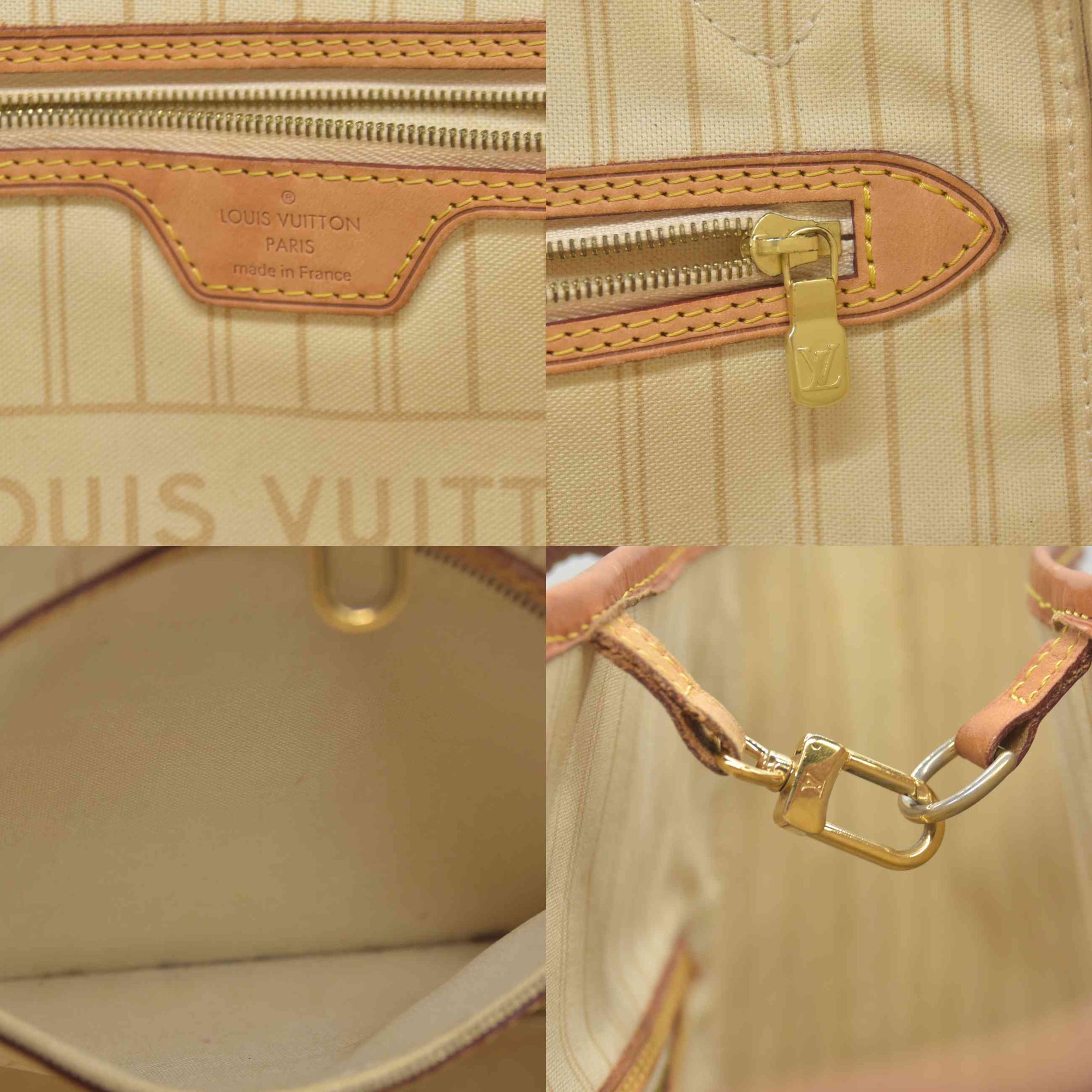 $2130 2014 Louis Vuitton  Damier Azur Neverfull MM AR1134