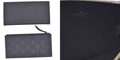 $1770 Louis Vuitton Felicie NM Black Empreinte RFID