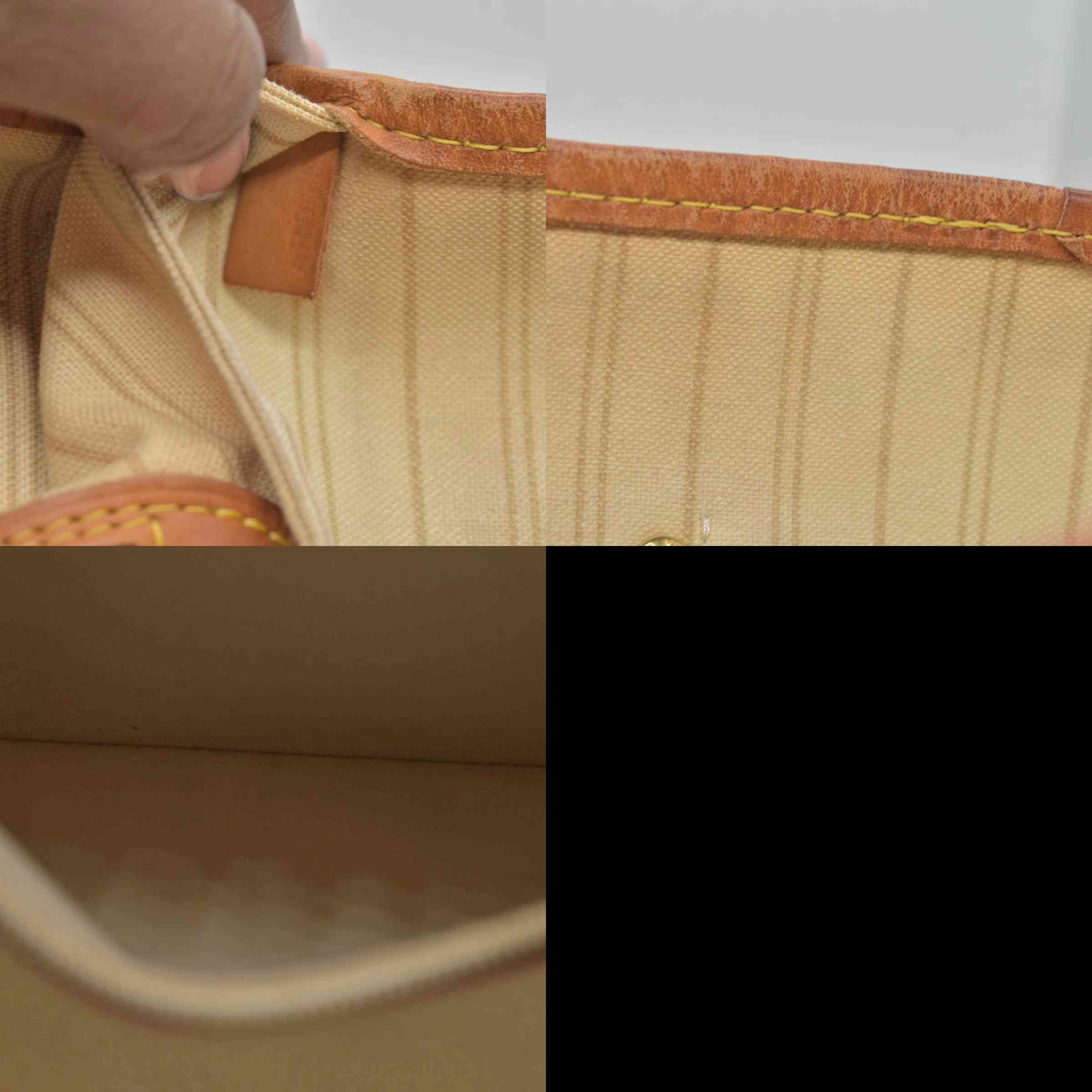 $2170 Louis Vuitton Damier Azur Neverfull MM AR0115