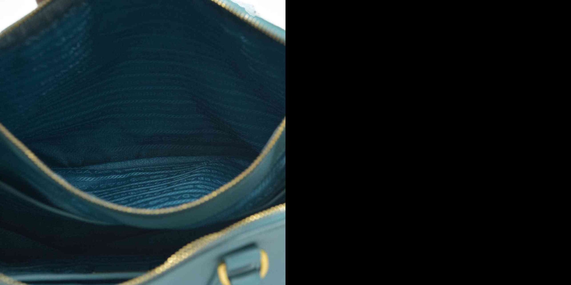 $4600 Prada Medium Saffiano Lux Galleria Double Zip Tote Teal