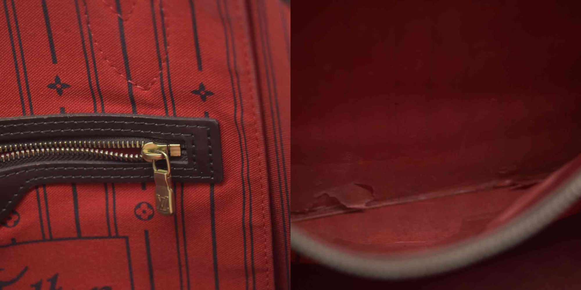 $2240 2010 Louis Vuitton Neverfull MM Damier Ebene  CA0190