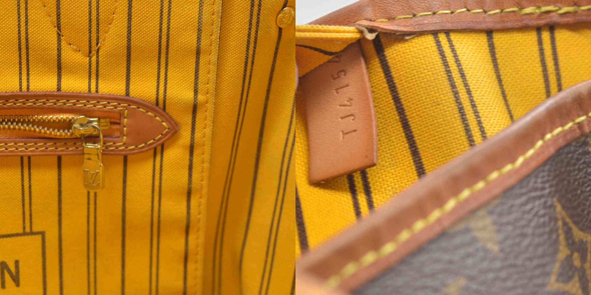 $2170 Louis Vuitton  Monogram Neo Neverfull MM Mimosa TJ4154