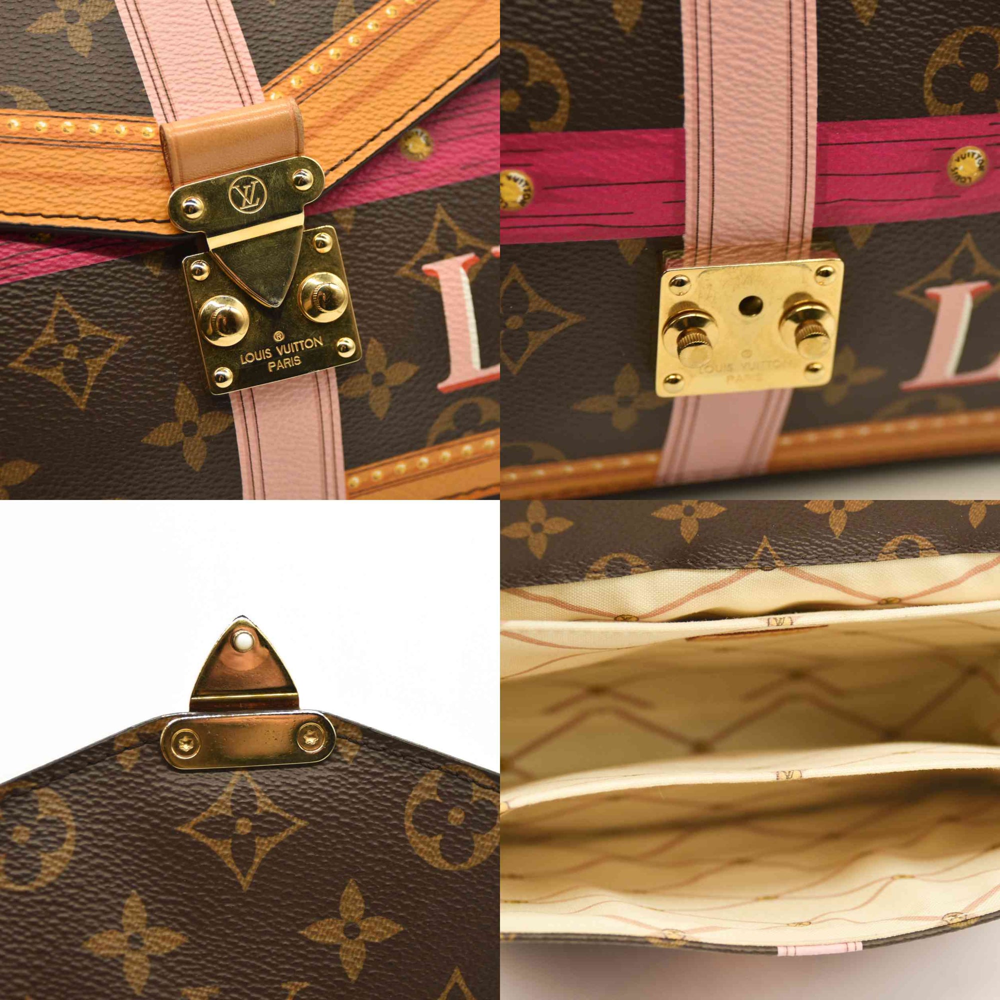 Louis Vuitton  Monogram Summer Trunks Pochette Metis DR1118