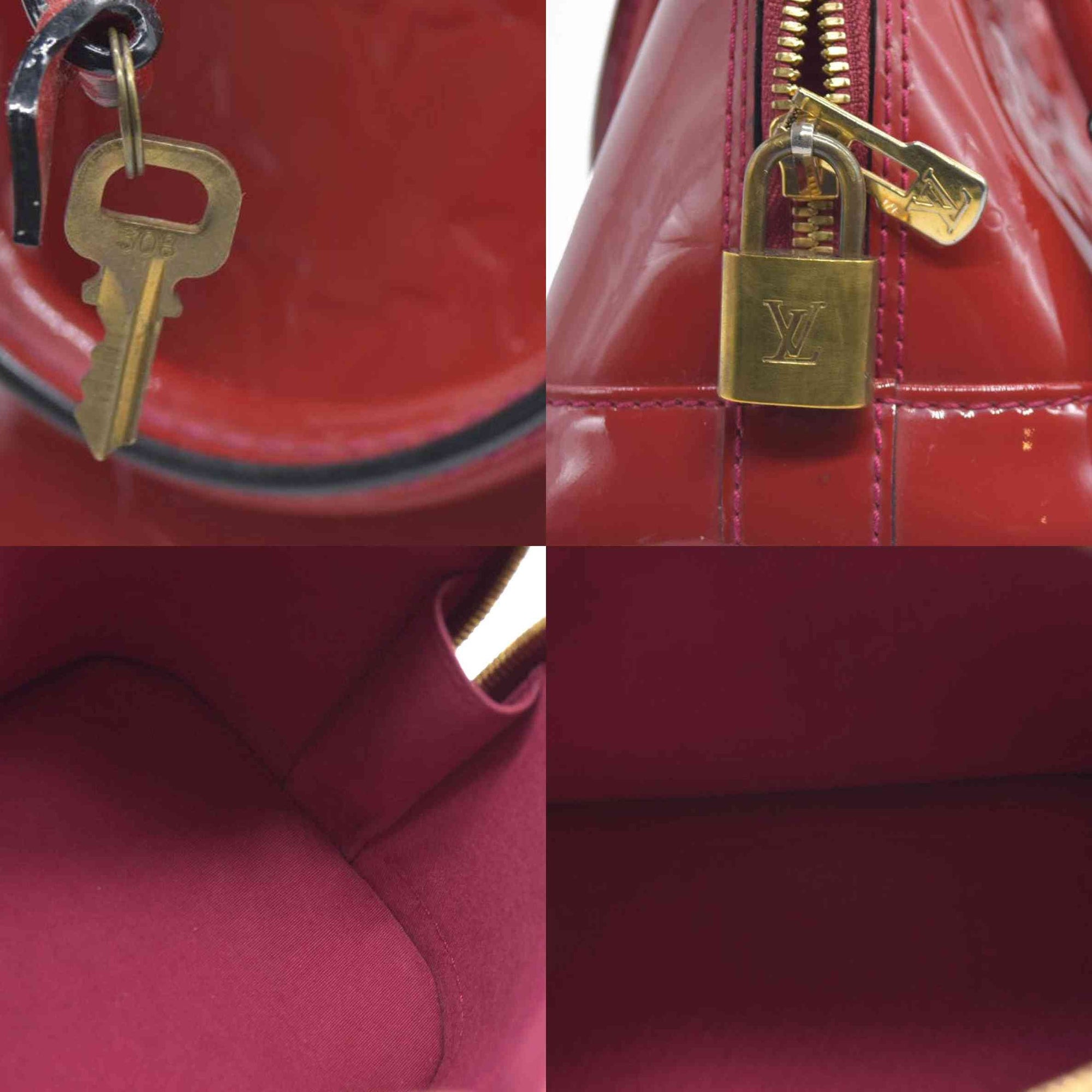 $2500 Louis Vuitton Monogram Vernis Alma BB