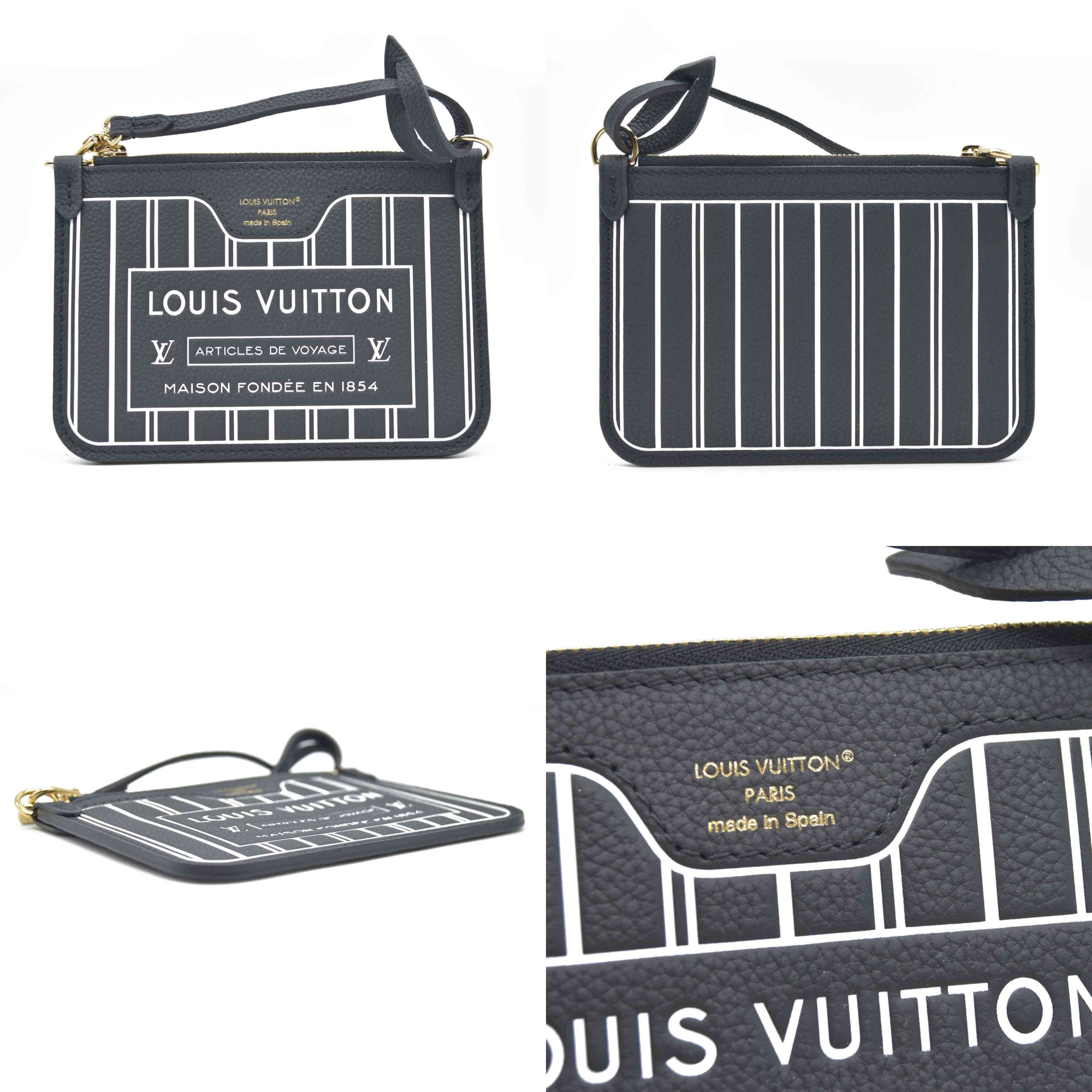 Louis Vuitton  Monogram Neverfull Inside Out Bandouliere BB Black