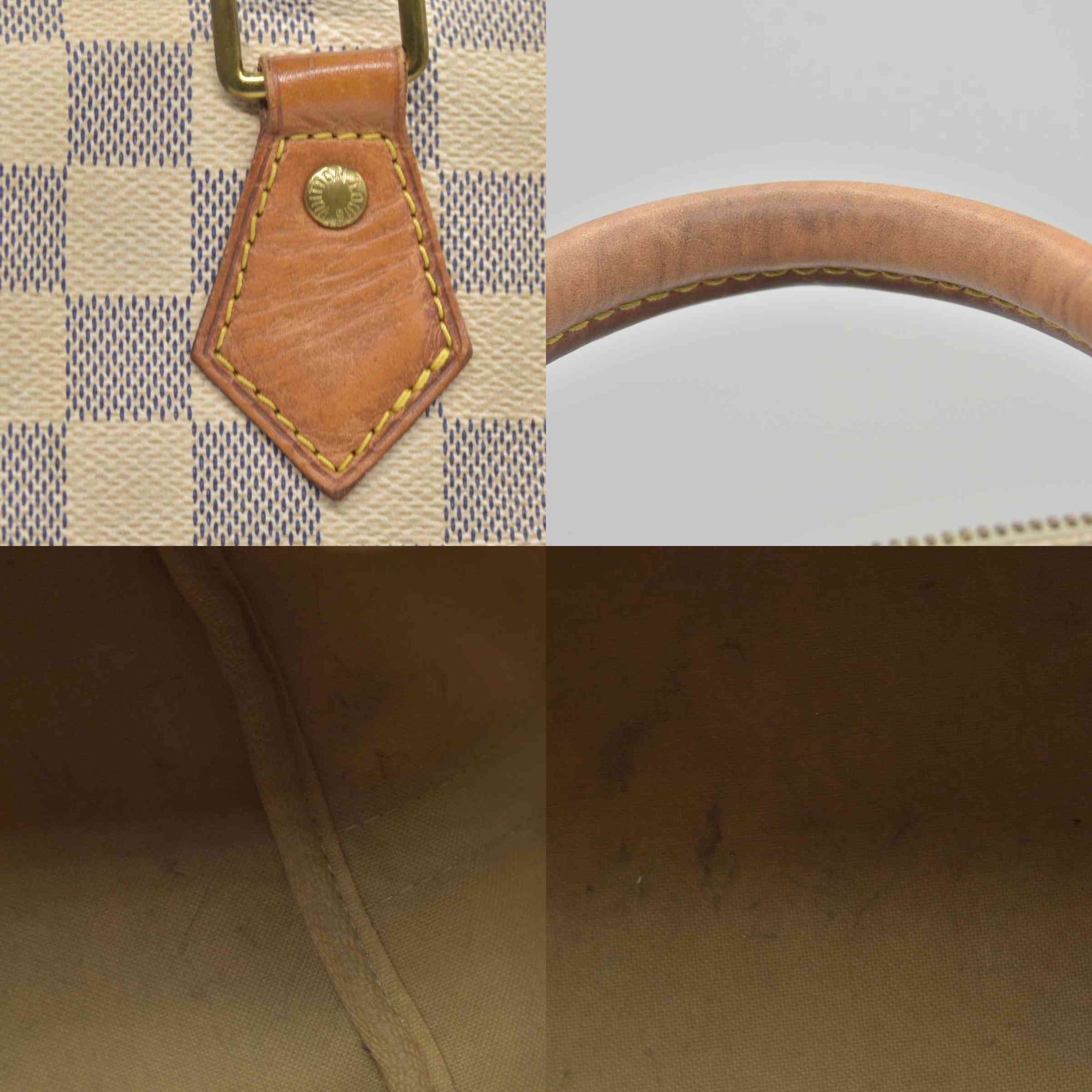 $1980 Louis Vuitton Damier Azur Speedy Bandouliere 30 SP2174