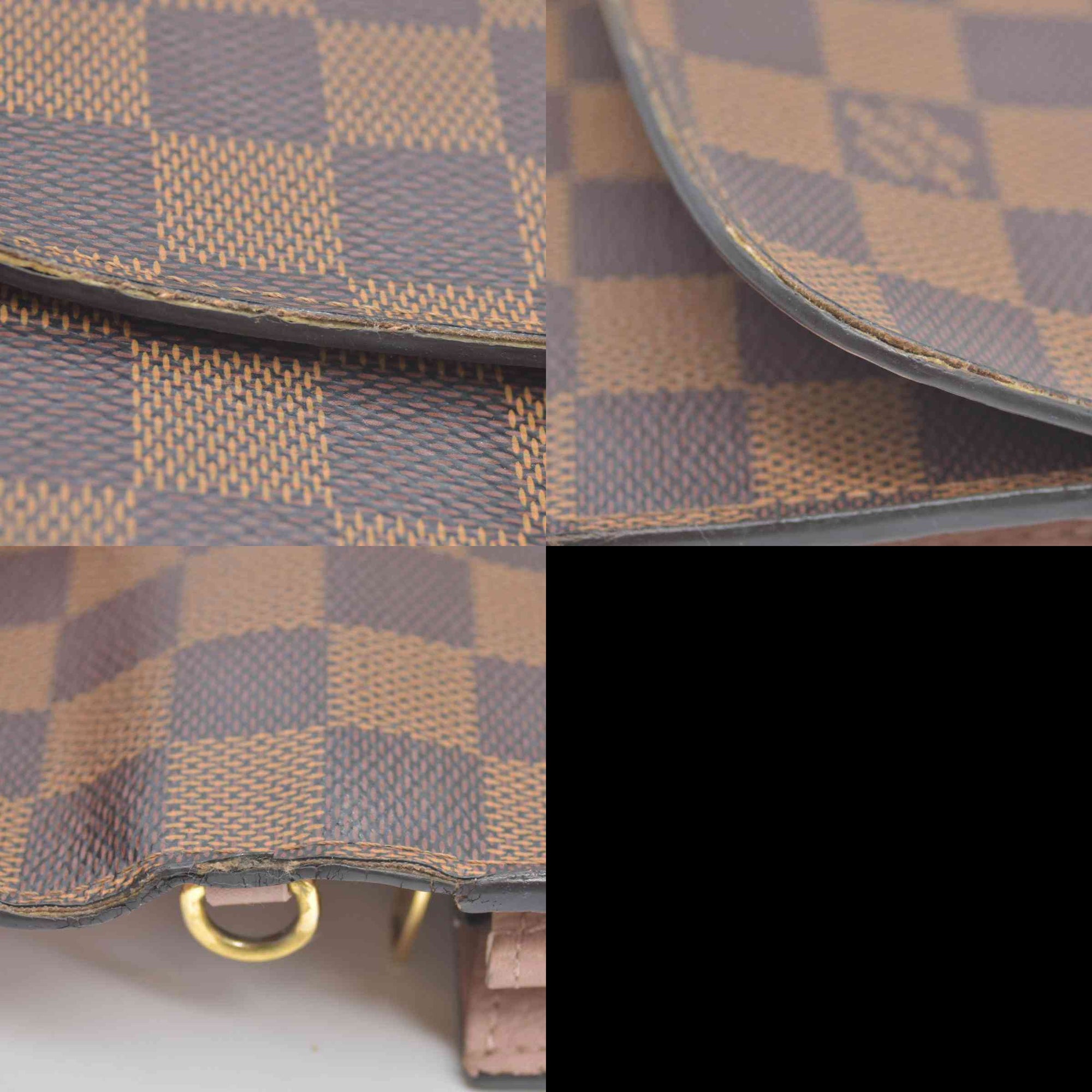 $1300 Louis Vuitton Damier Ebene Croisette Wallet on Chain