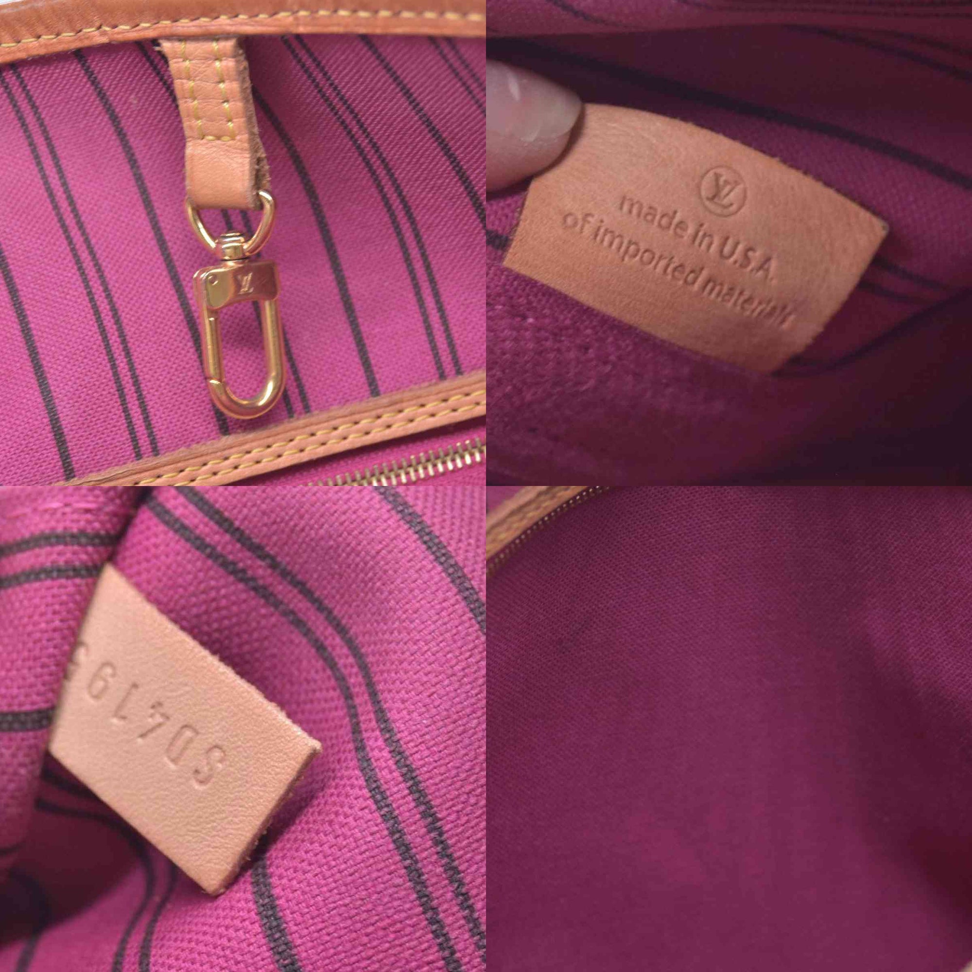 $2310 2015 Louis Vuitton Monogram Neo Neverfull GM Pivoine with Pouch SD4195