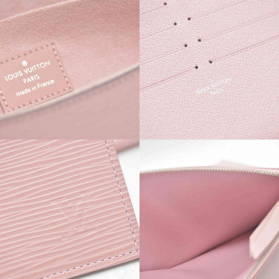 $1770 2017 Louis Vuitton Epi Leather Pochette Felicie Rose Ballerine CONSIGNMENT TJ3107
