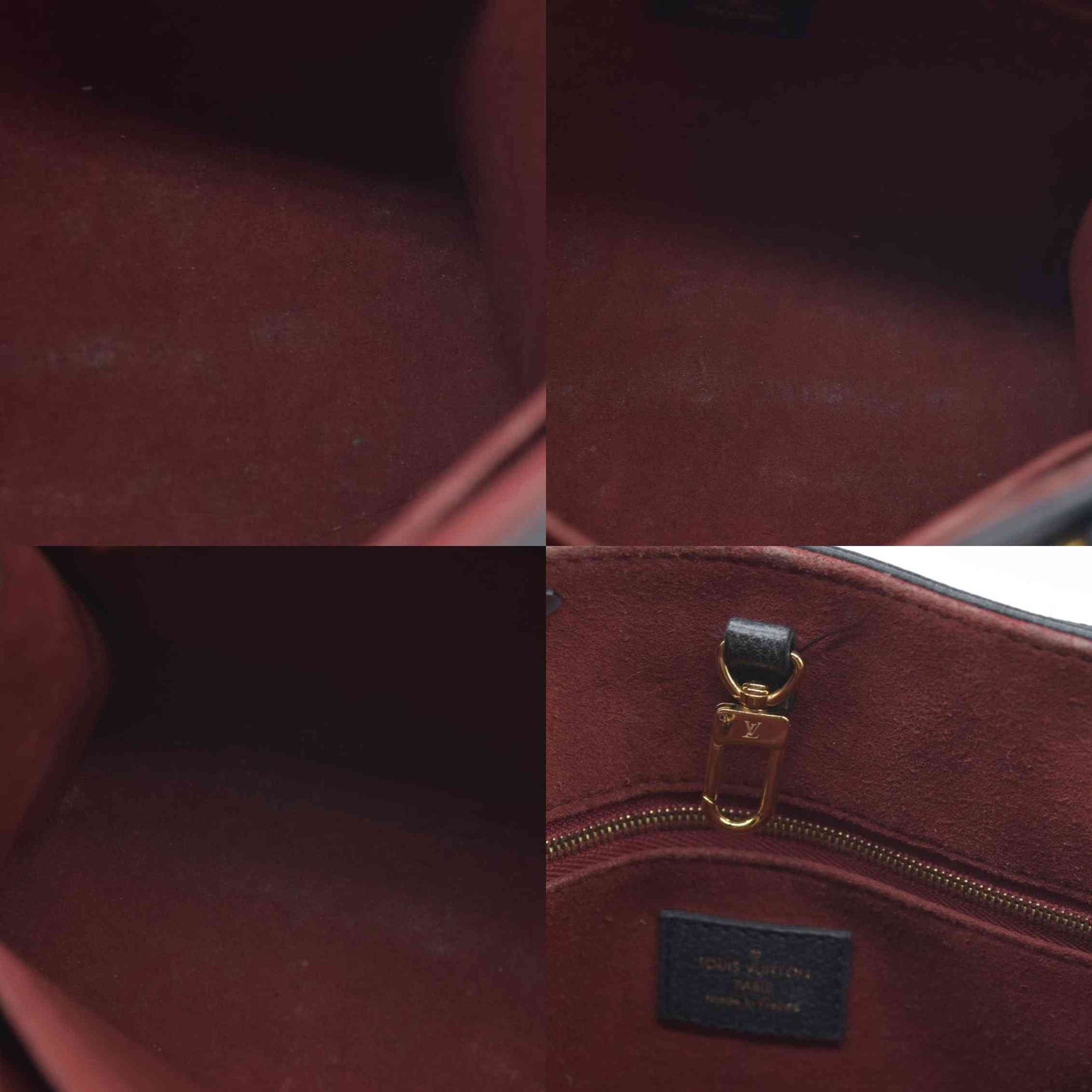 AUCTION $3550 Louis Vuitton Bicolor Monogram Empreinte Leather Onthego PM RFID