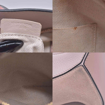 $3850 Loewe Calfskin Suede Small Puzzle Bag Blush