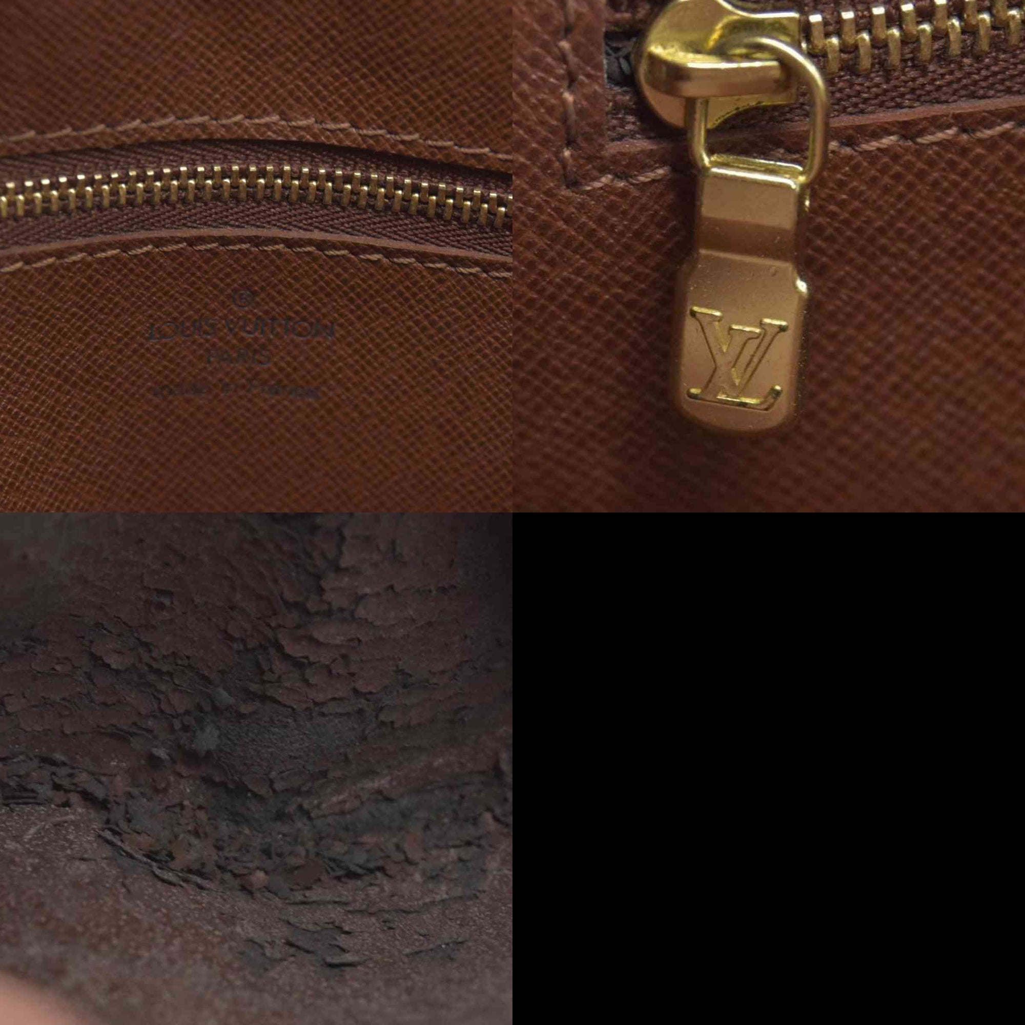 $690 LOUIS VUITTON Monogram Marly Dragonne GM Clutch Bag