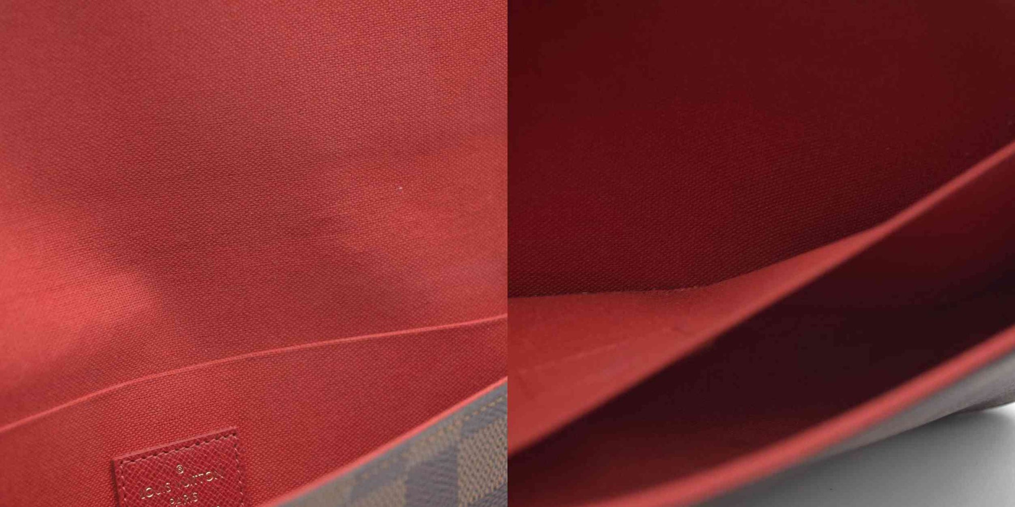 Louis Vuitton Damier Ebene Pochette Félicie Brown Coated Canvas Crossbody Bag