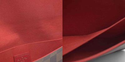 Louis Vuitton Damier Ebene Pochette Félicie Brown Coated Canvas Crossbody Bag