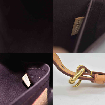 $1640 2011 LOUIS VUITTON Monogram Vernis Bellflower GM Amarante FL4111