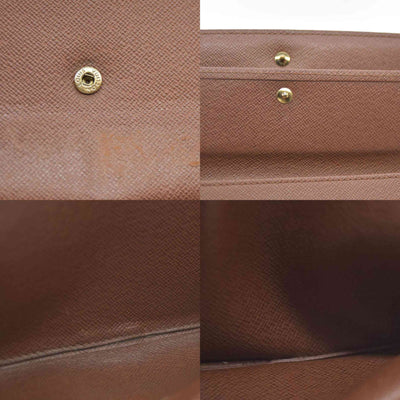 Louis Vuitton Monogram Porte Tresor International Trifold Long Wallet MB1023