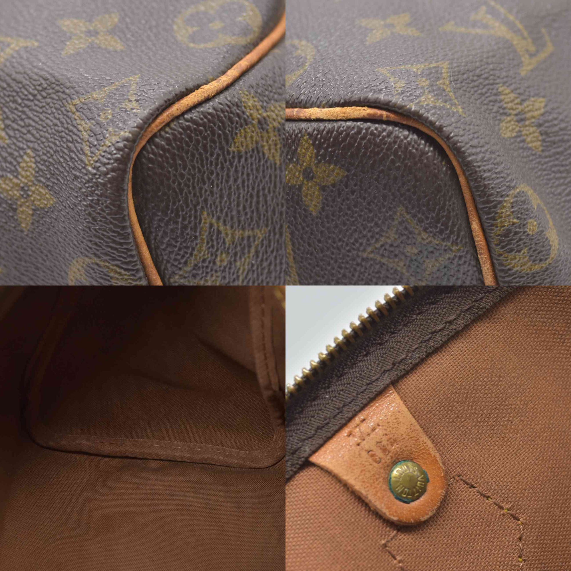 1988 $1490 Louis Vuitton LV Hand Bag Speedy 25 Brown Monogram VI884