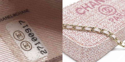 $4500 Chanel  Canvas Small Deauville Clutch With Chain Pink