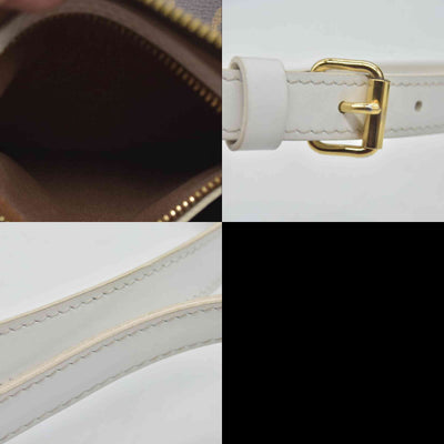 $1820 Louis Vuitton Monogram LV Match Speedy Bandouliere 25 White