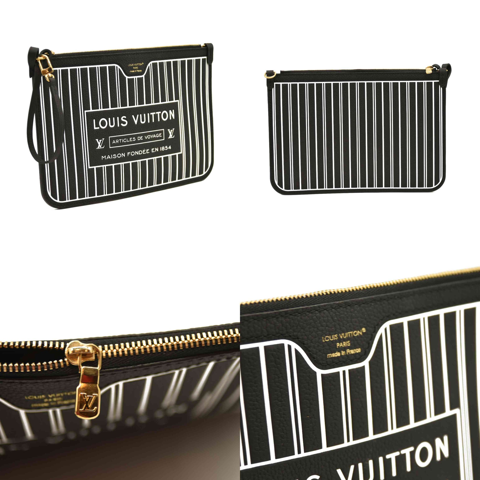 Louis Vuitton Monogram Calfskin Neo Neverfull Inside Out MM Black