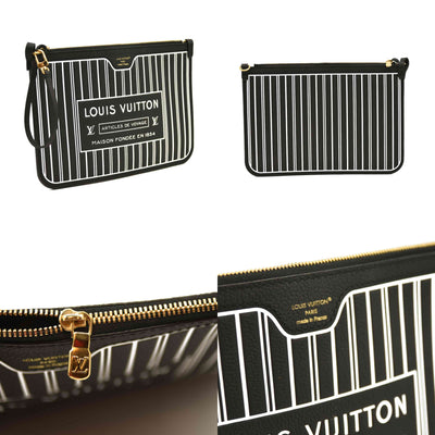 Louis Vuitton Monogram Calfskin Neo Neverfull Inside Out MM Black